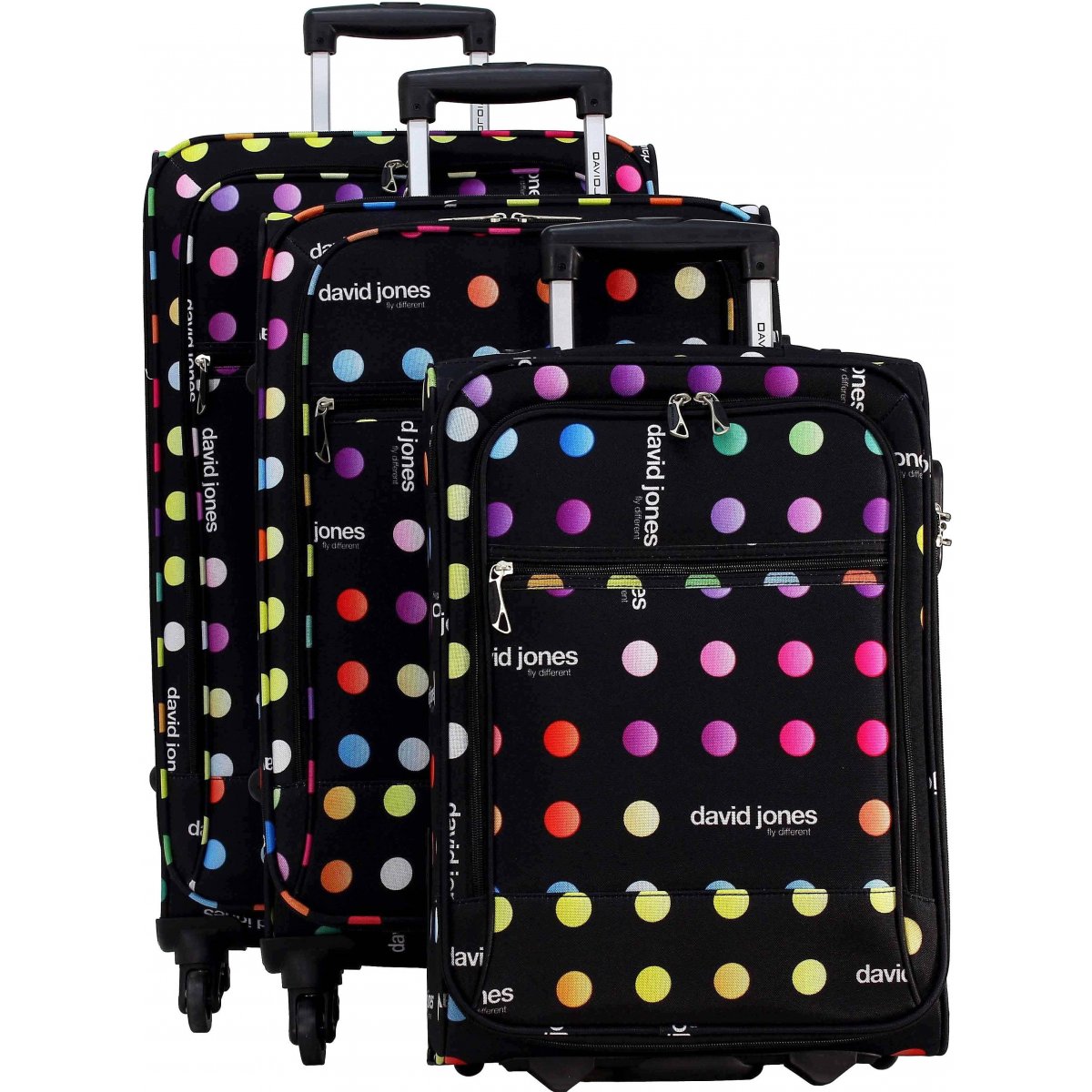 Lot 3 valises dont 1 Cabine RYANAIR David Jones - BA50173 - Couleur ...
