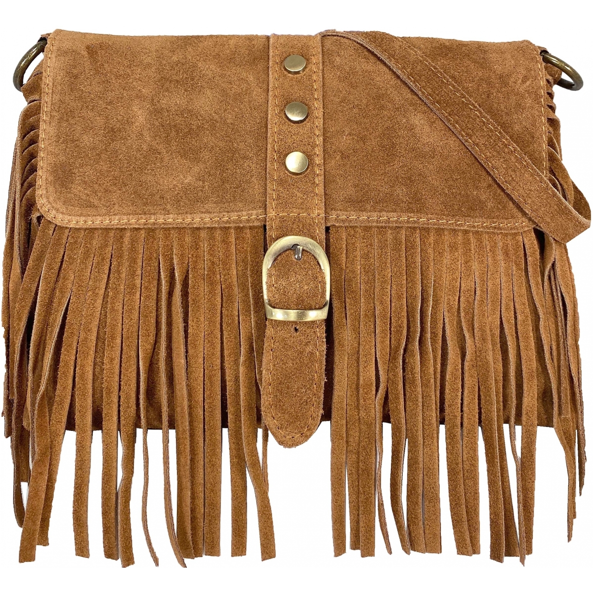 Sac bandoulière en Cuir de vachette BleuCerise Sac bandoulière en Cuir de vachette BleuCerise