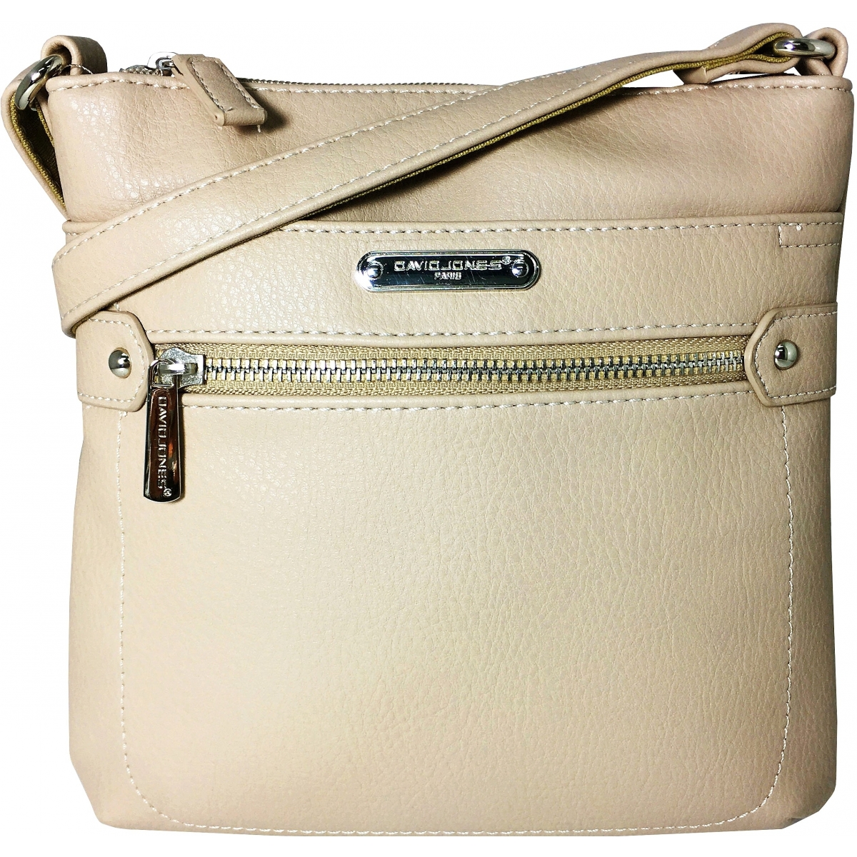 Sac ?� main bandouli?�re David Jones - DJ57182 - Couleur principale : CAMEL Promotion - bleucerise.com