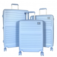 Lot 3 valises rigides extensibles dont 1 cabine David Jones TSA