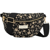 SE0090 - Noir motifs fleurs