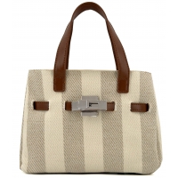 K0650 - Rayures beige et marron K0650 - Rayures beige et marron