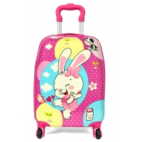 K0335-LAPINOU - Rose - motif lapin