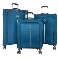 Lot 3 valises souples Delsey Caracas dont une valise cabine