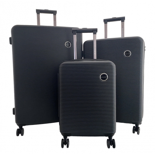 Lot 3 valises rigides dont 1 valise cabine David Jones ABS TSA