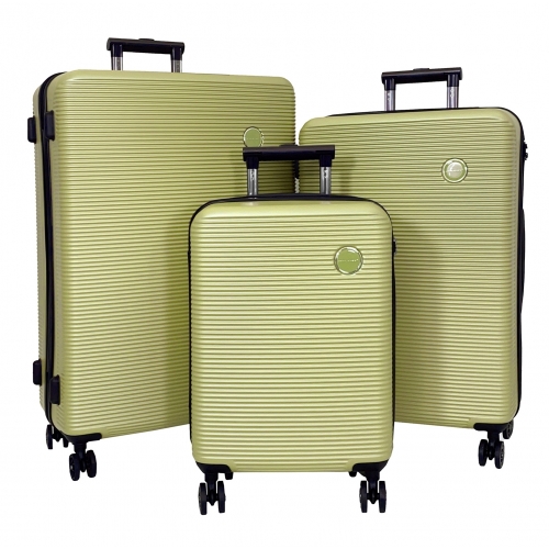 Lot 3 valises rigides dont 1 valise cabine David Jones ABS TSA