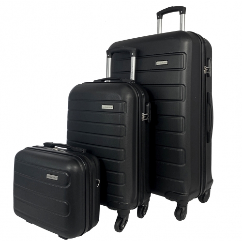 Lot 2 valises cabine et soute et vanity rigides David Jones ABS
