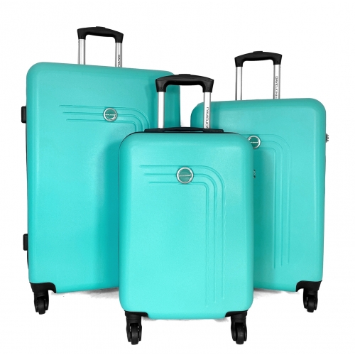 Lot 3 valises rigides dont 1 valise cabine David Jones ABS