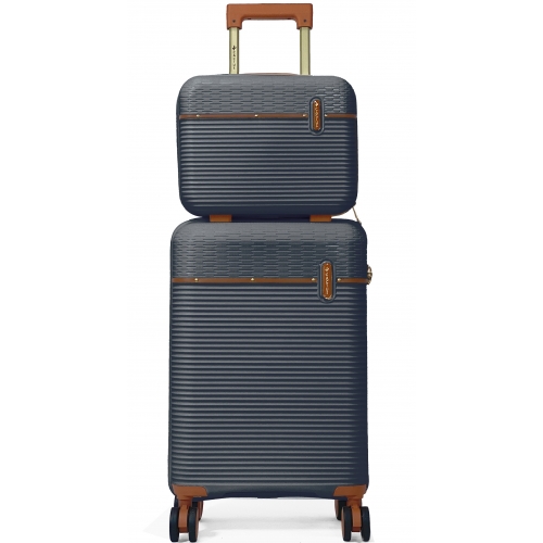 Lot valise cabine 56 cm et vanity rigide Cactus Polypropylène