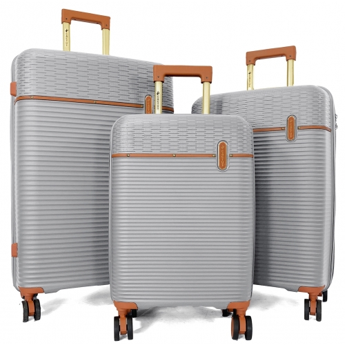 Lot 3 valises rigides dont 1 valise cabine Cactus TSA Polypropylène