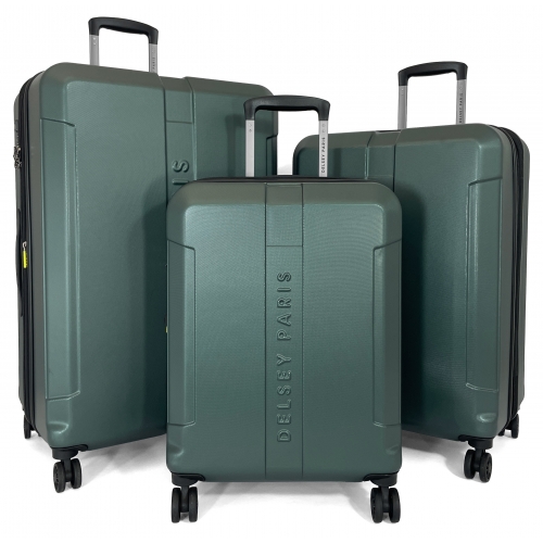 Lot 3 valises rigides extensible Delsey Départ dont 1 cabine ABS TSA