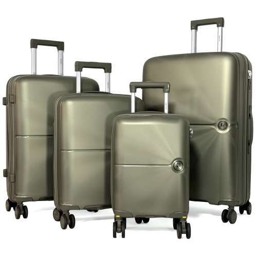 Lot 4 valises dont 1 cabine underseat rigides Cactus TSA Polypropylène