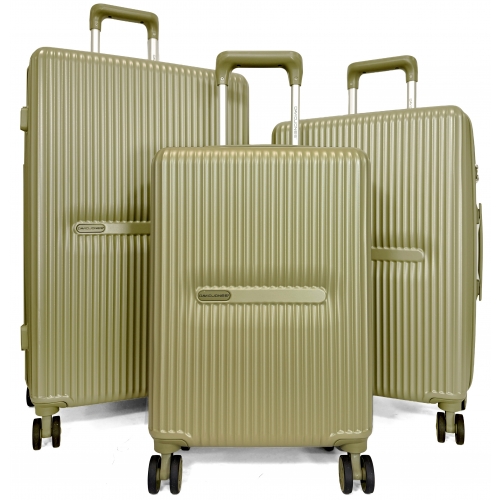 Lot 3 valises rigides dont 1 valise cabine David Jones TSA ABS Polycarbonate