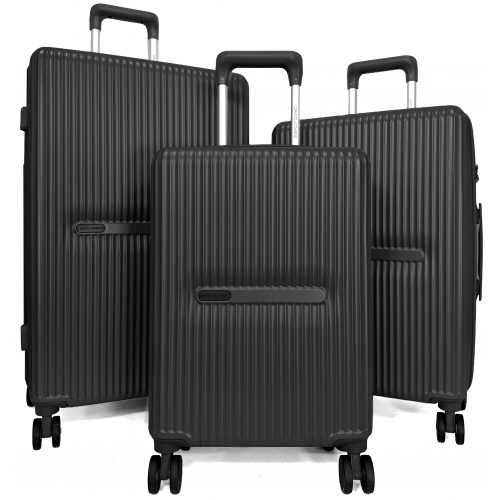 Lot 3 valises rigides dont 1 valise cabine David Jones TSA ABS Polycarbonate