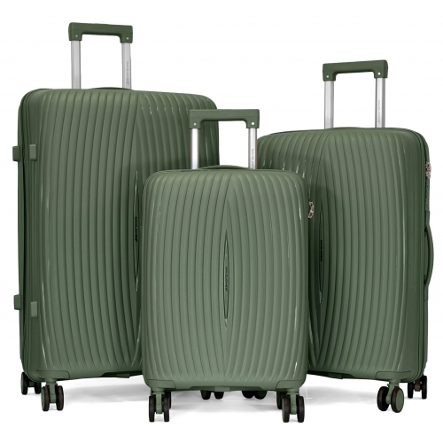 Lot 3 valises rigides dont 1 valise cabine David Jones TSA PETE