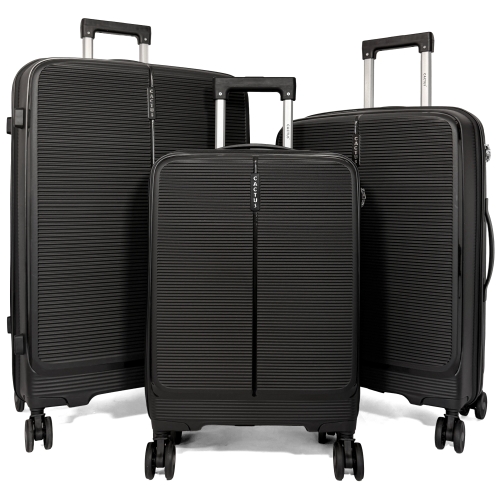 Lot de 3 valises rigides dont une valise cabine Cactus TSA PETE