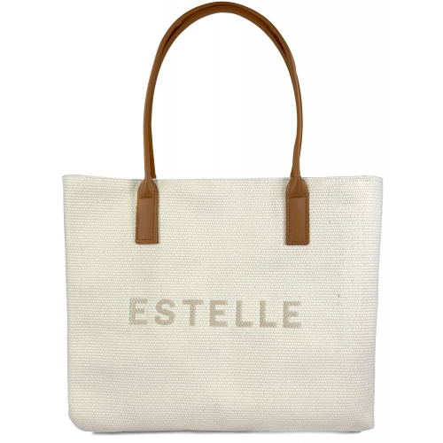 Sac à main cabas anses longues en toile Sacs d'Estelle