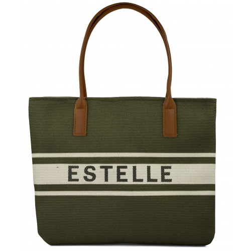 Sac à main cabas anses longues en toile Sacs d'Estelle