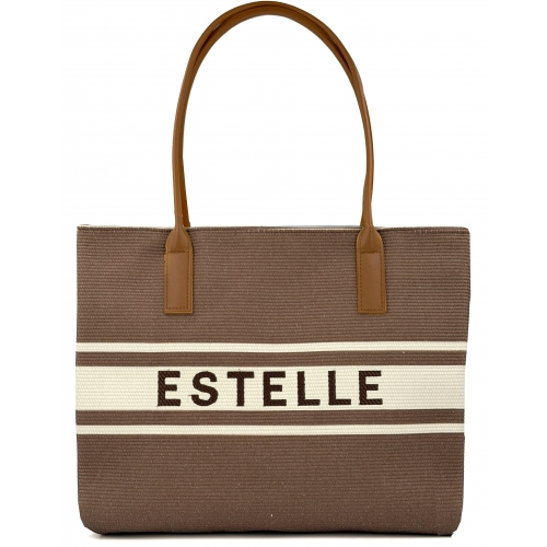 Sac à main cabas anses longues en toile Sacs d'Estelle