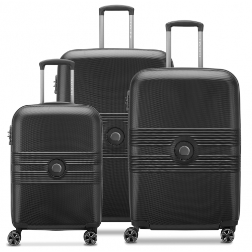 Lot 3 valises rigides Delsey Flanerie Se dont 1 cabine Polycarbonate TSA