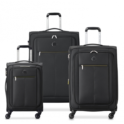 Lot 3 valises souples Delsey Pin Up 6 dont une valise cabine Polyester TSA