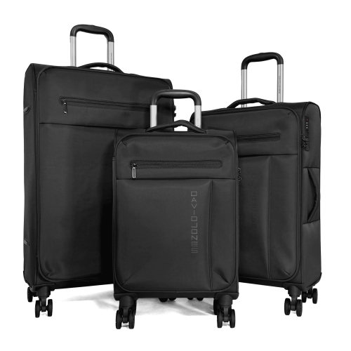 Lot de 3 valises souples dont 1 valise cabine David Jones