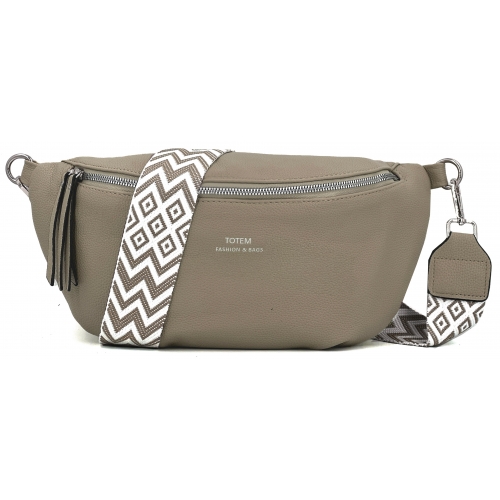 Sac à main bandoulière banane Totem - Taille M