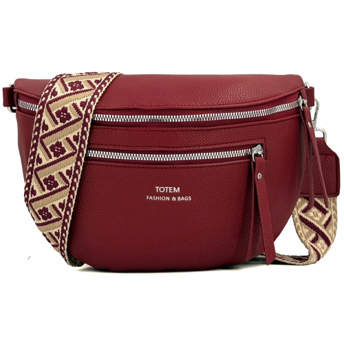 Sac à main bandoulière banane Totem - Taille M