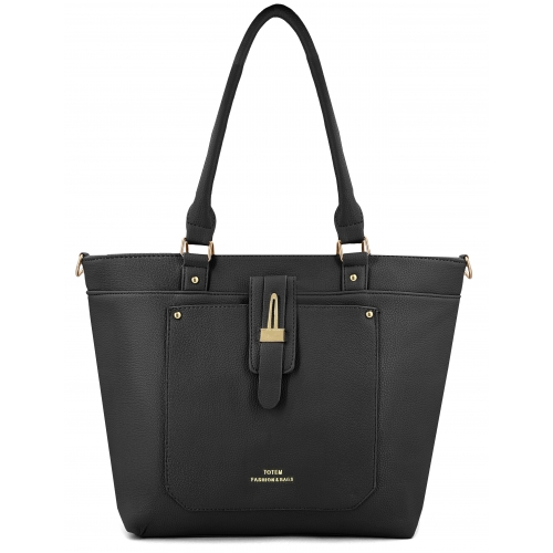 Sac à main cabas A4 anses longues Totem