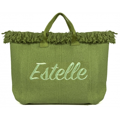 Sac à main cabas anses longues en toile Sacs d'Estelle