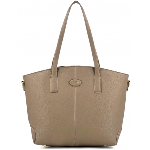Sac à main cabas anses longues Bleu Cerise