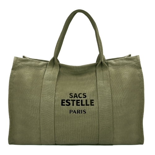 Sac à main cabas anses mi-longues en toile XL Sacs d'Estelle