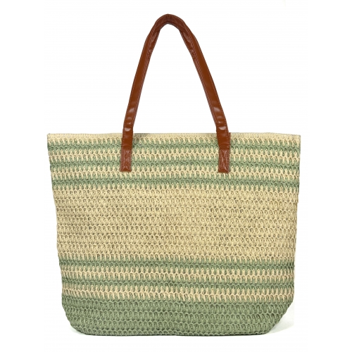 Sac de plage en paille Les Sacs de K'rlot