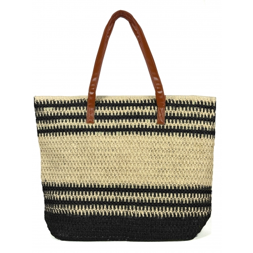 Sac de plage en paille Les Sacs de K'rlot