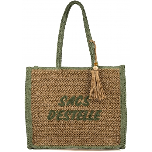 Sac à main anses longues en paille Sacs d'Estelle
