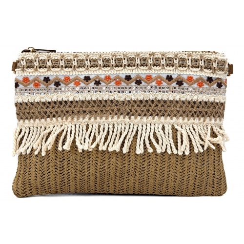 Sac à main pochette en paille Sacs d'Estelle