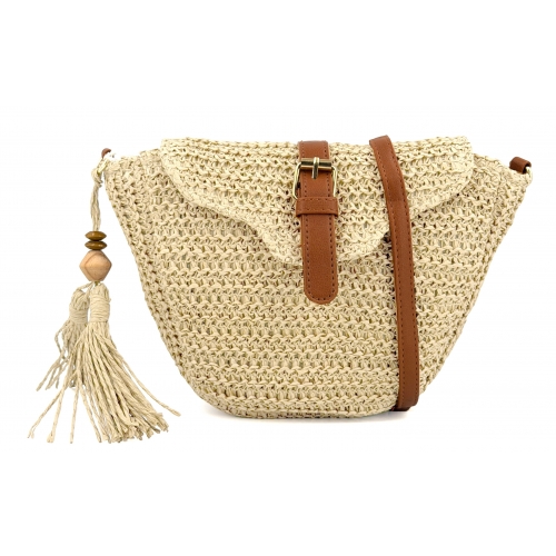 Sac à main bandoulière en paille Sacs d'Estelle