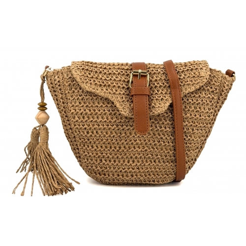 Sac à main bandoulière en paille Sacs d'Estelle