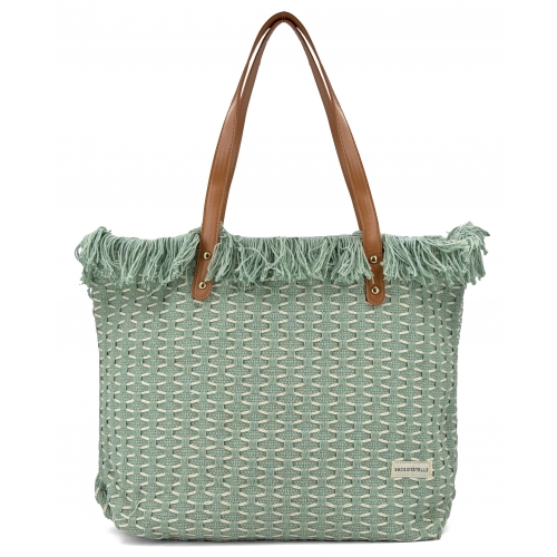 Sac à main cabas anses longues en toile Sacs d'Estelle