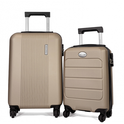 Lot 2 valises cabines rigides dont une 55cm et une underseat XS 45cm David Jones ABS