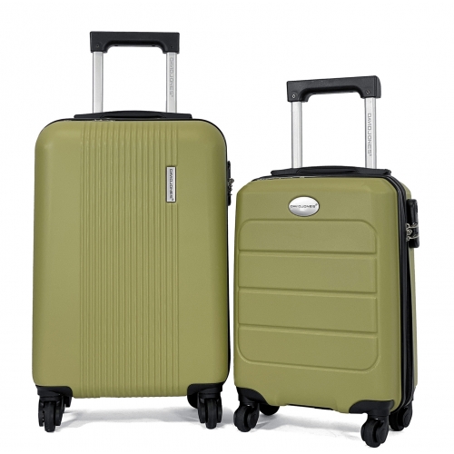 Lot 2 valises cabines rigides dont une 55cm et une underseat XS 45cm David Jones ABS