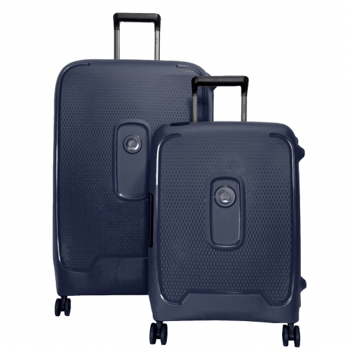 Lot 2 valises rigides Delsey Montcenis cabine 55cm et soute 76cm