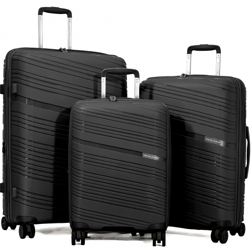 Lot 3 valises rigides extensibles dont 1 cabine David Jones PETE TSA
