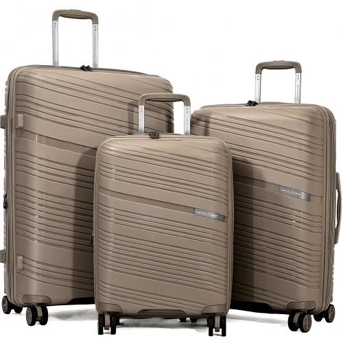 Lot 3 valises rigides extensibles dont 1 cabine David Jones PETE TSA