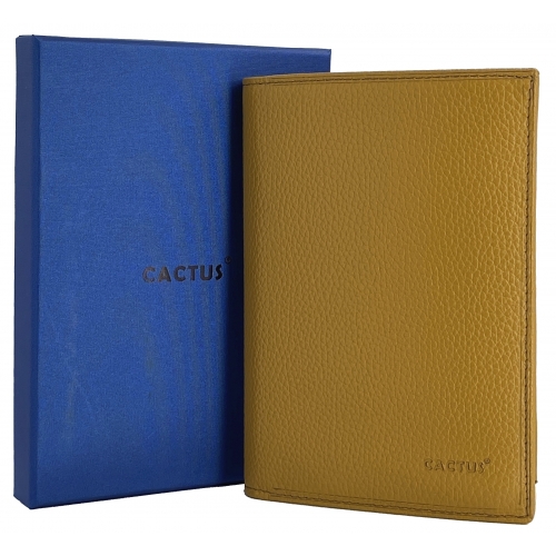 Portefeuille cuir de vachette anti-RFID Cactus