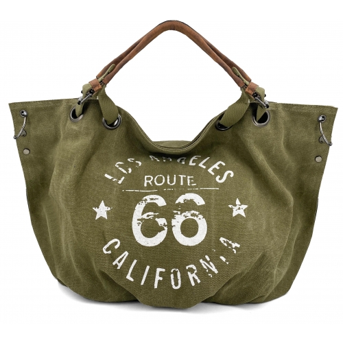 Sac à main cabas anses mi-longues en toile Les Sacs de K'rlot