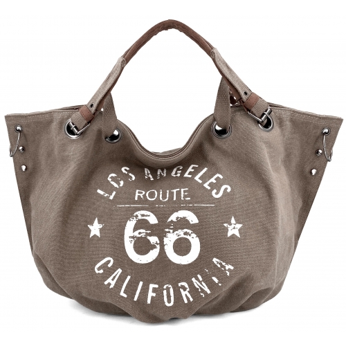 Sac à main cabas anses mi-longues en toile Les Sacs de K'rlot
