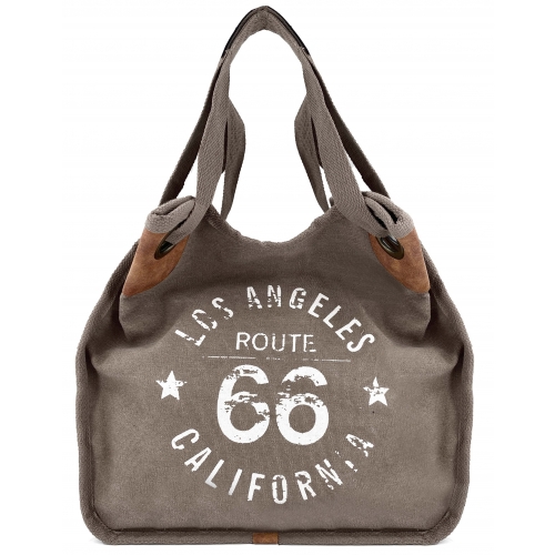 Sac à main cabas anses longues en toile XL Les Sacs de K'rlot