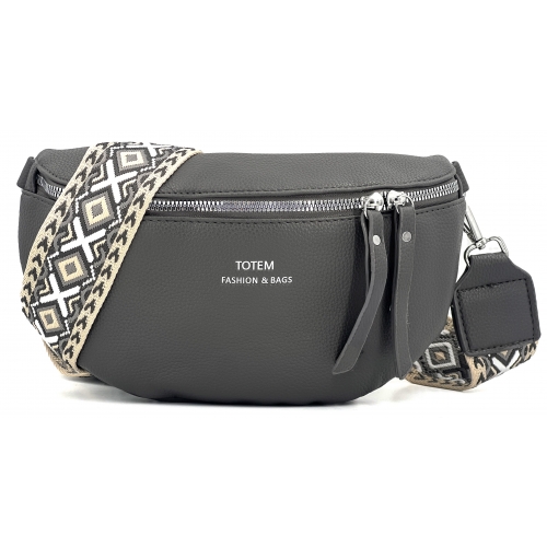 Sac à main bandoulière banane Totem - Taille S