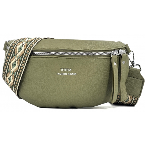 Sac à main bandoulière banane Totem - Taille S